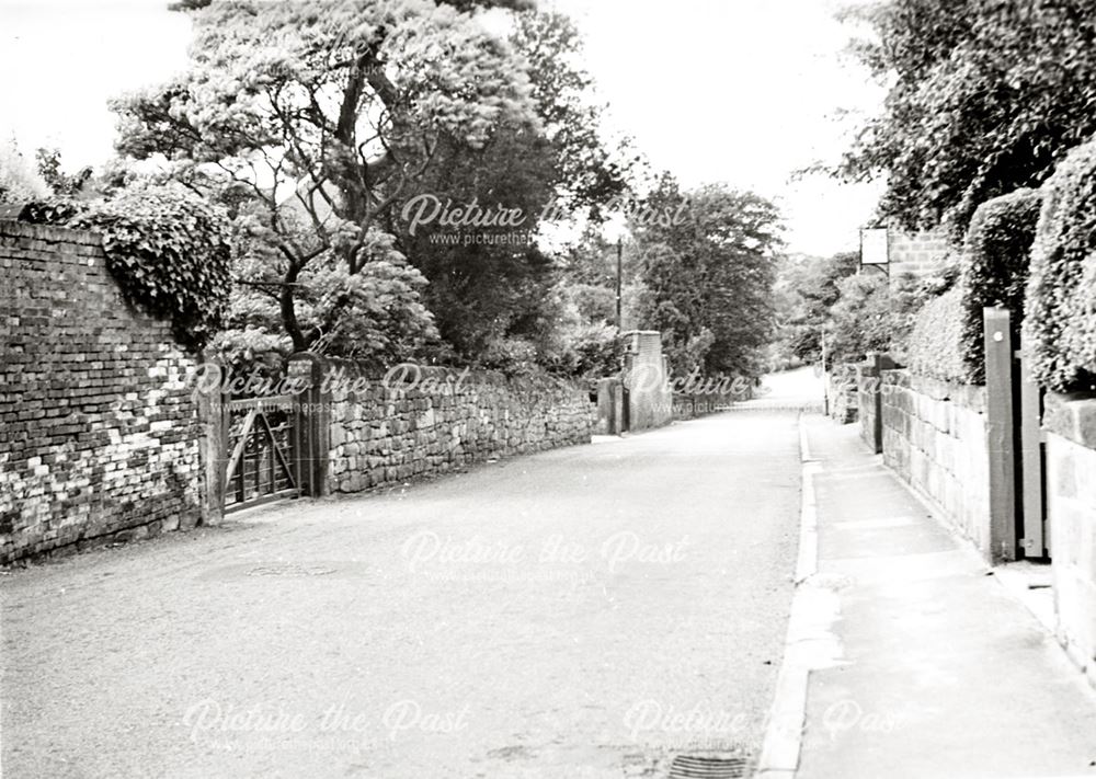Hazelwood Road and the New Inn, Duffield, 1970s