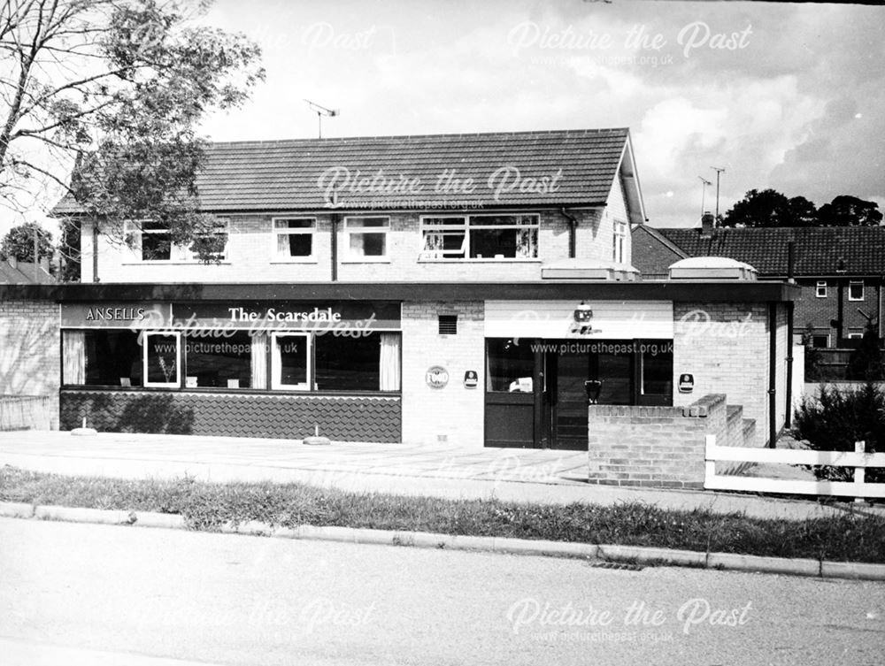 The Scarsdale Public House, New Zealand Lane, Duffield, c 1960s 
