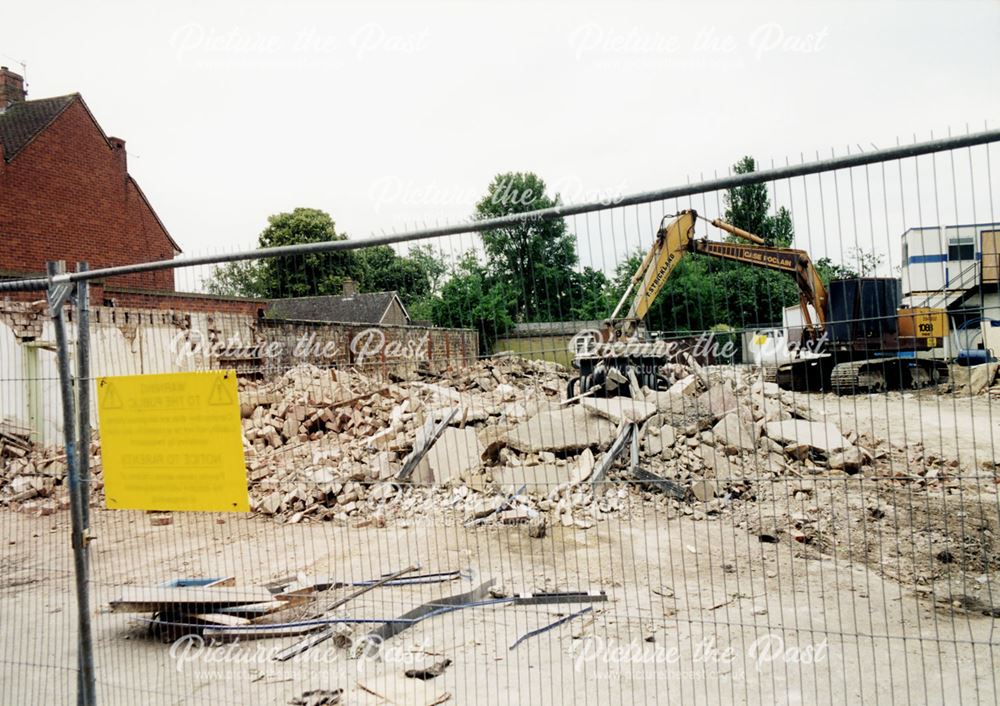 Presbyterian Meeting House - demolition work, Wirksworth Road, Duffield, 2001