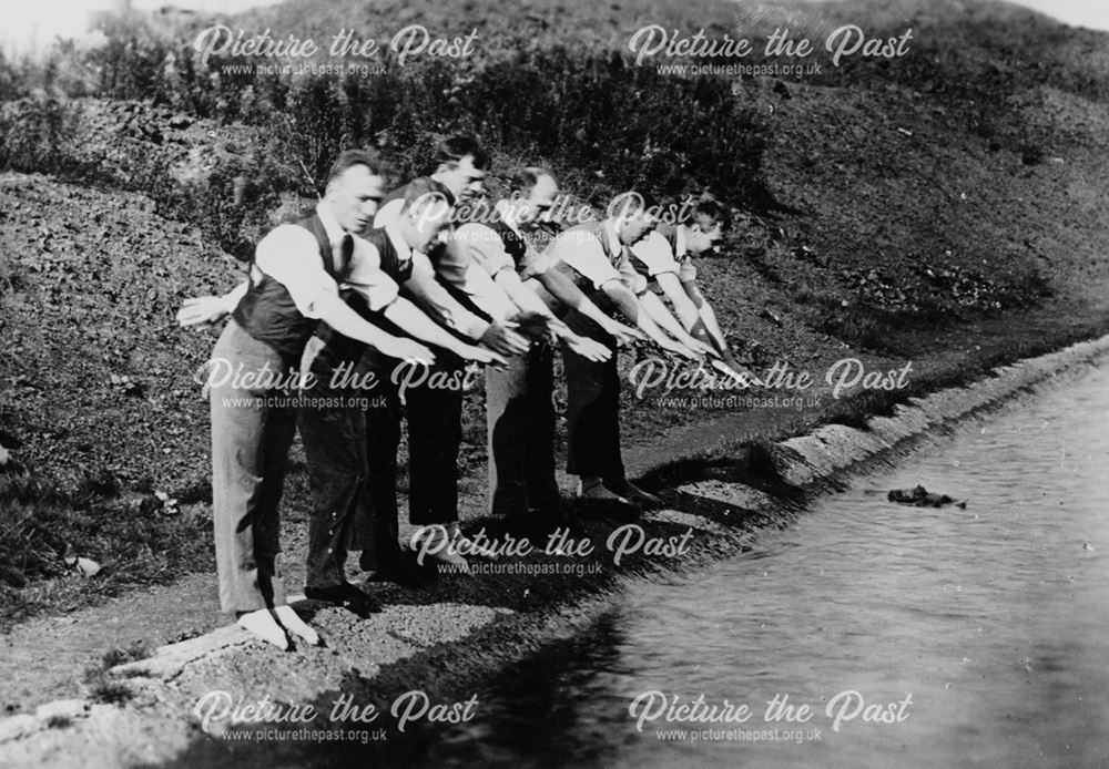Life Saving Training, Butterley Reservoir, Ripley, 1926-7