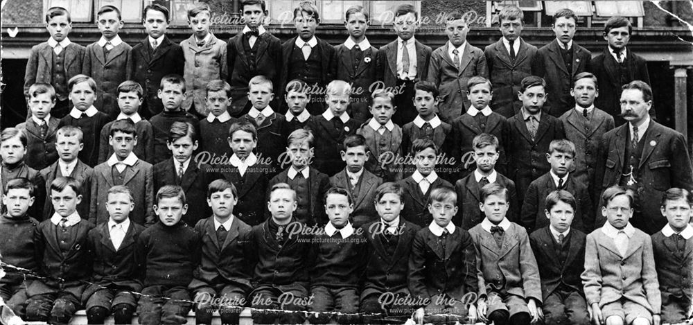 Class Portrait, Ripley Boys Council School, Shirley Road, Ripley, 1920