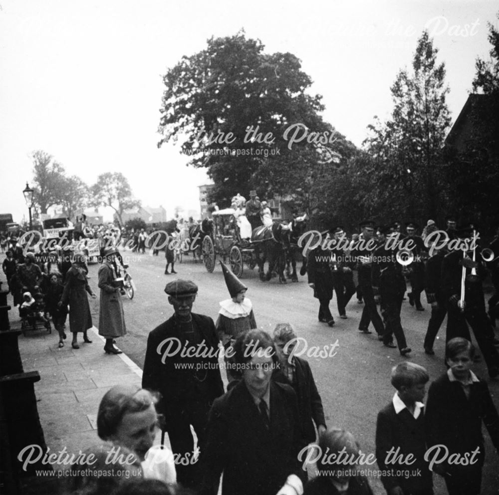 Ripley Carnival Procession, Nottingham Road, Ripley, 1932