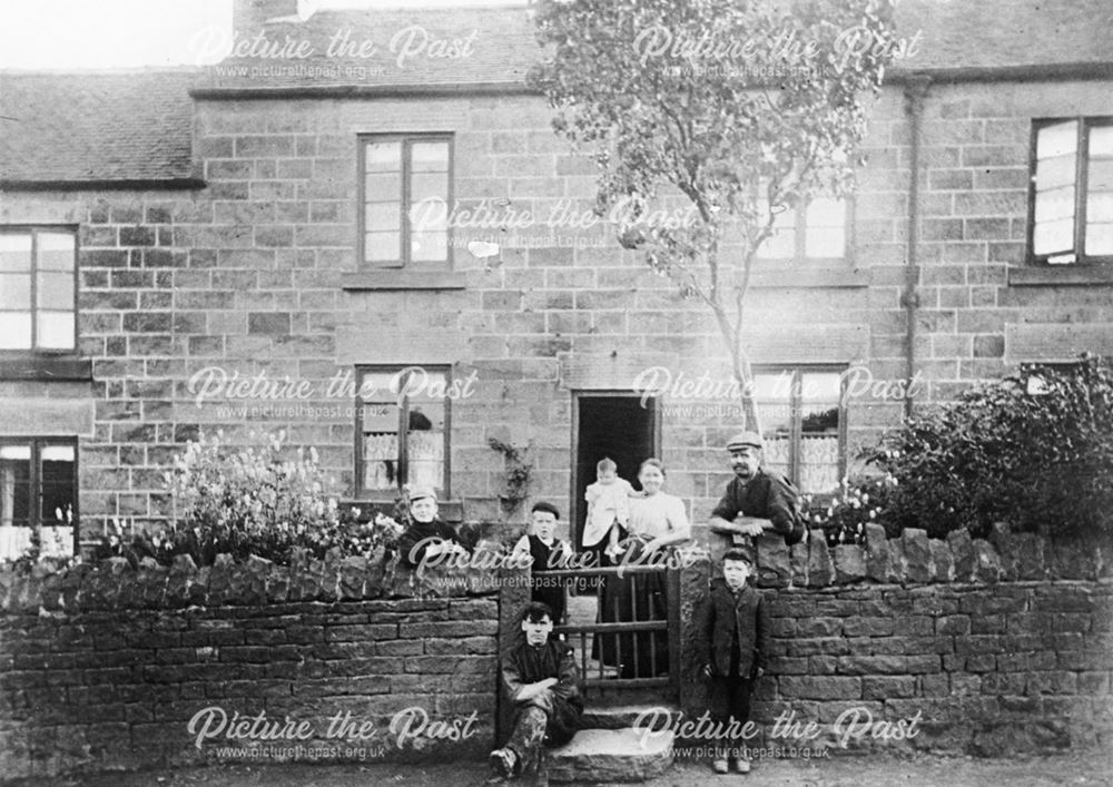 The Stone family, 3 Eagle Street, Heage, c 1905