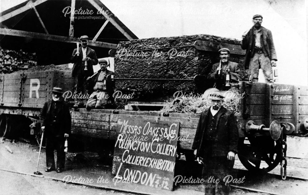 J. Oakes and Co's exhibition block of coal, Pollington Colliery, Brinsley, 1903