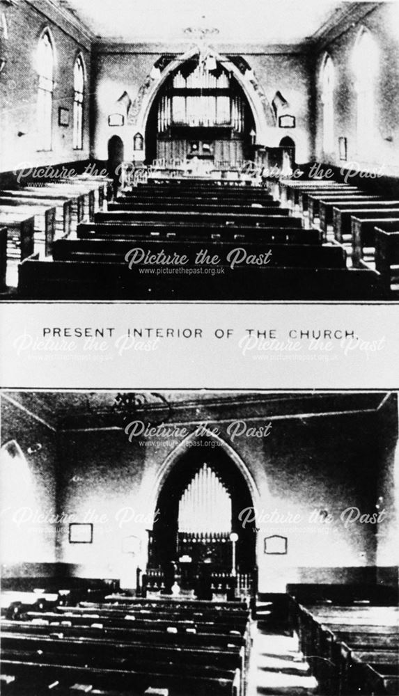Congregational Church Interior, Church Street, Riddings, c 1908