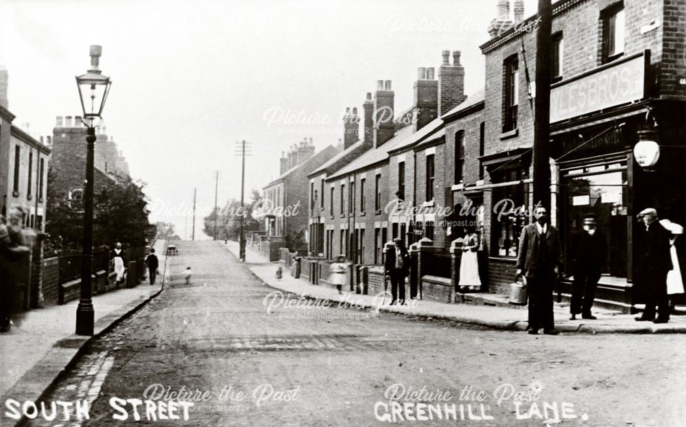 Street Scene looking towards Greenhill Lane, South Street, Riddings, 1900