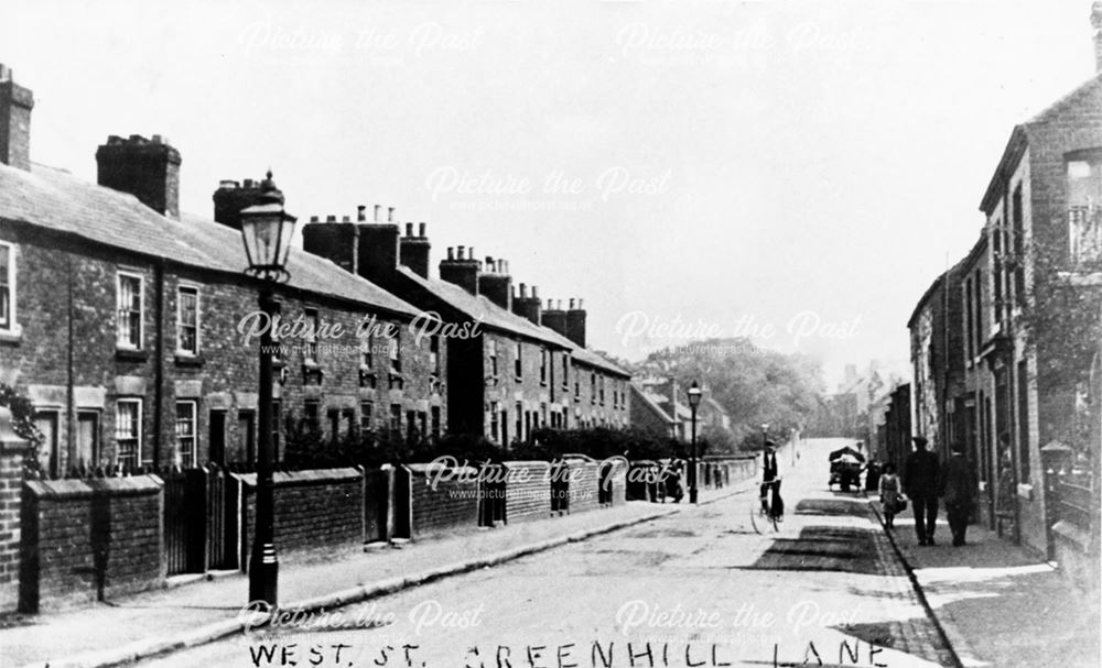 West Street from Greenhill Lane, Riddings, 1907