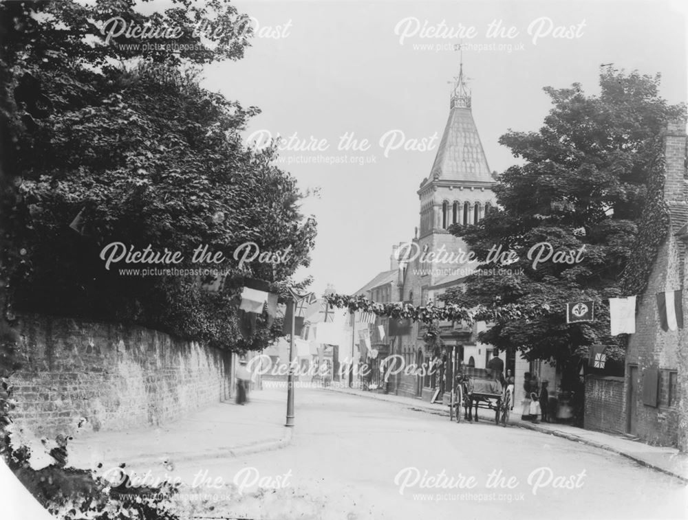 Old Alfreton, near the church c 1900 ?