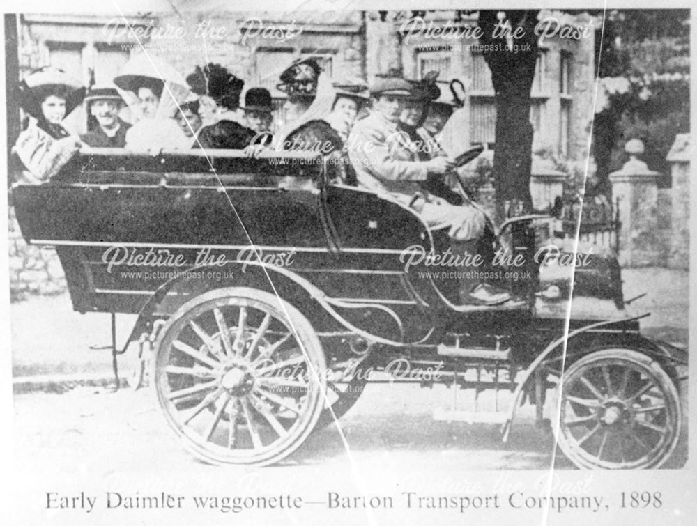 An early Daimler waggonette, Barton Transport Company