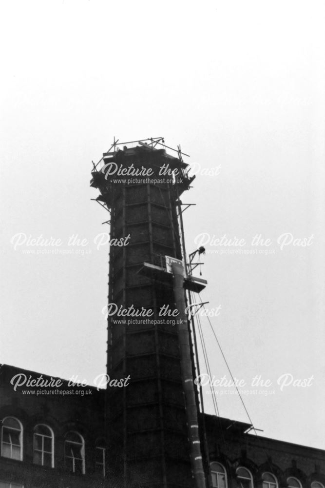 Demolition of East Mill chimney