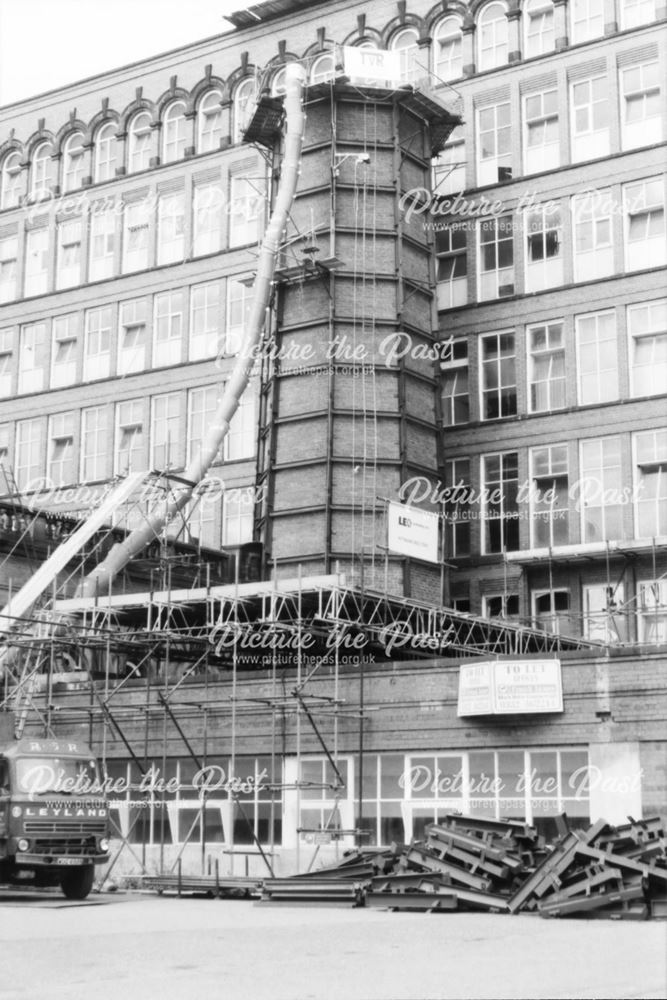 Demolition of East Mill chimney