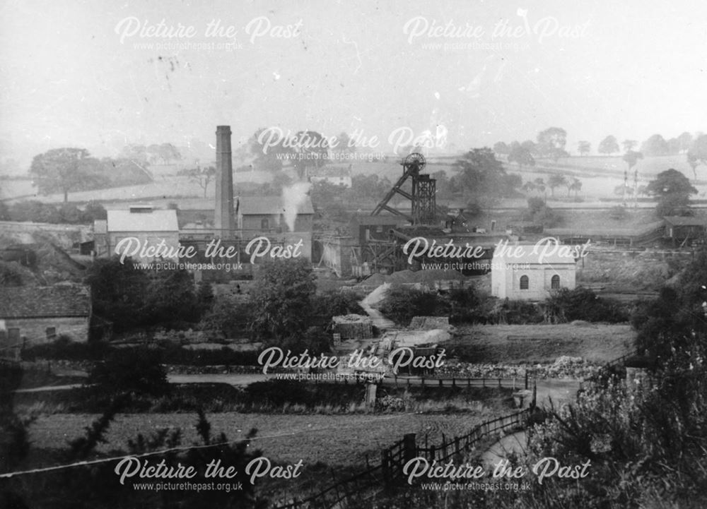 View of Pentrich Colliery c1904