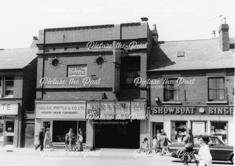 High St, Ripley showing hippodrome/cinema/as bingo and social club