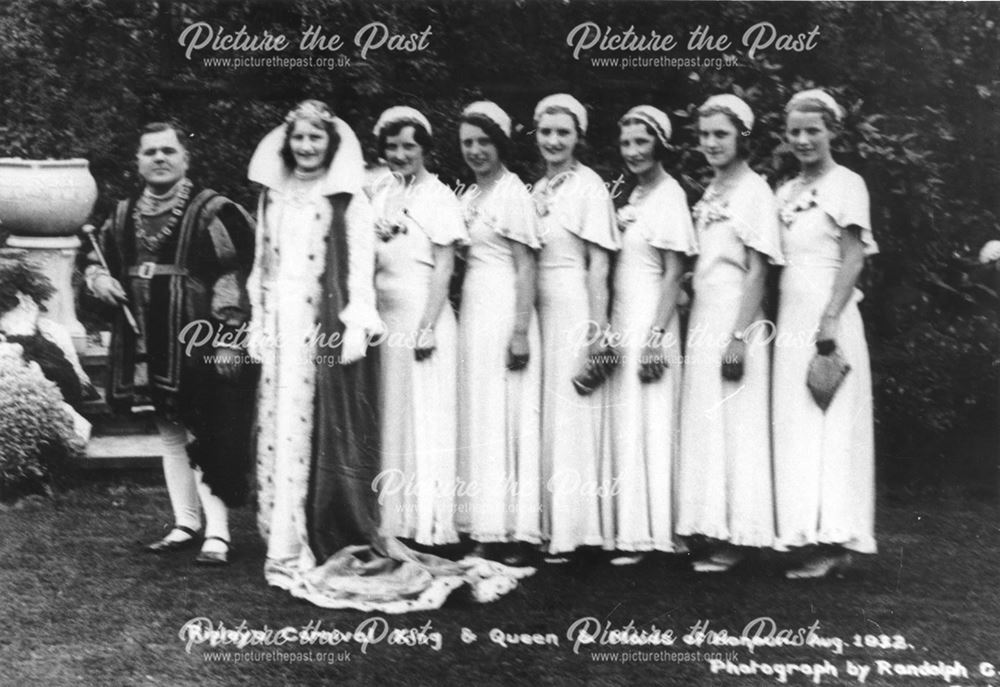 Ripley carnival King Queen maids of honour 1932