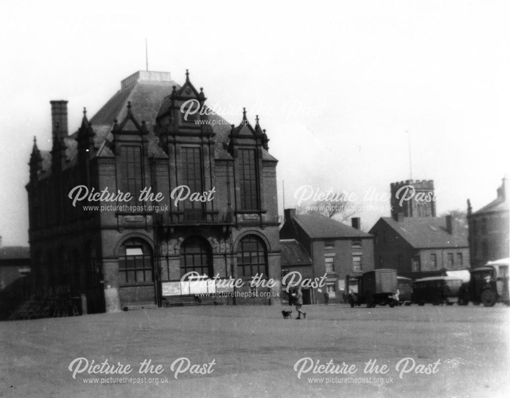 Ripley Market place and Town Hall 1930's