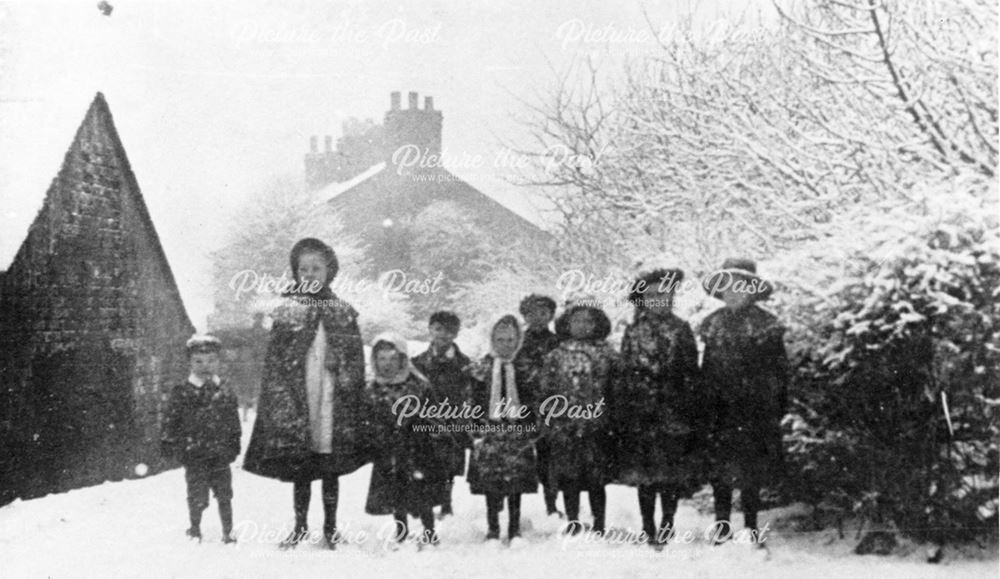 A snowy day in old Ripley 1900's
