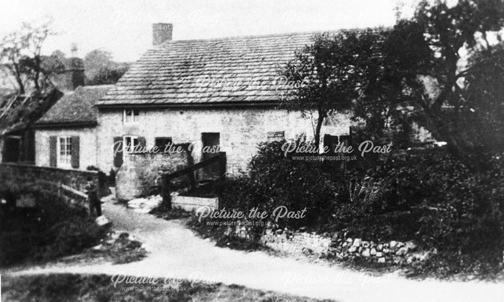 Old cottage which stood on the canal bank nr Hammersmith 1924