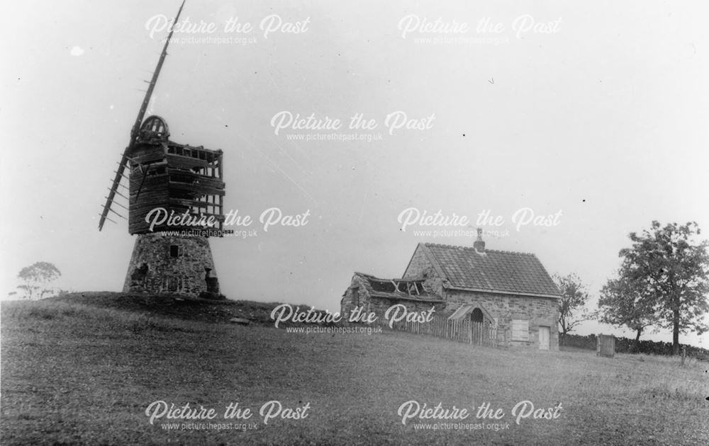 Fritchley windmill and house c1880