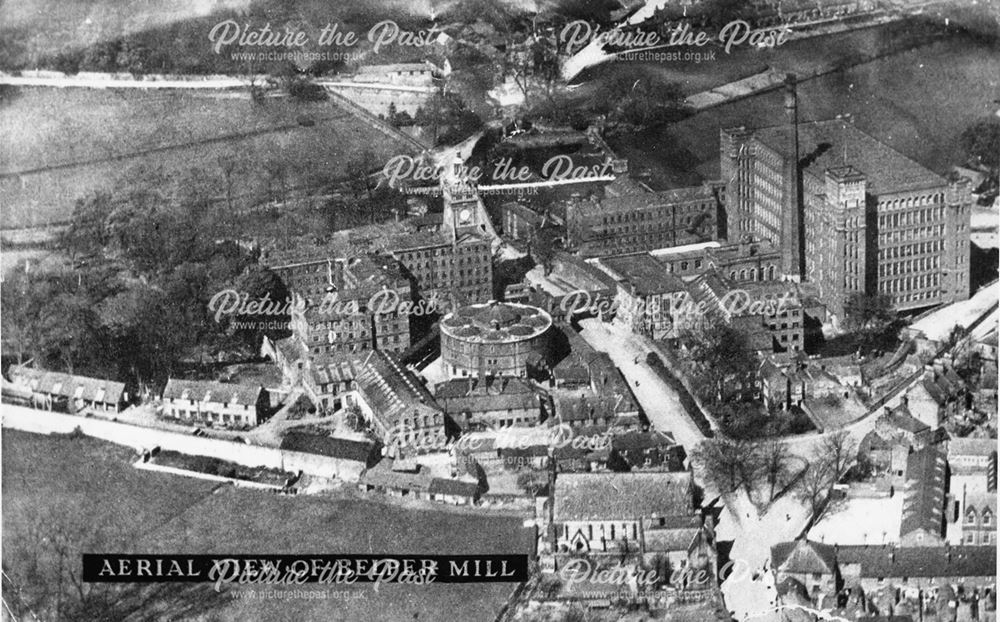Aerial view of Belper Mills