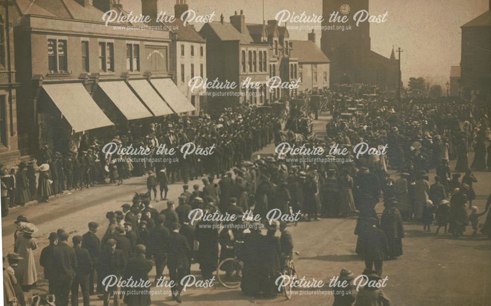 Funeral Procession. Market Place, Heanor