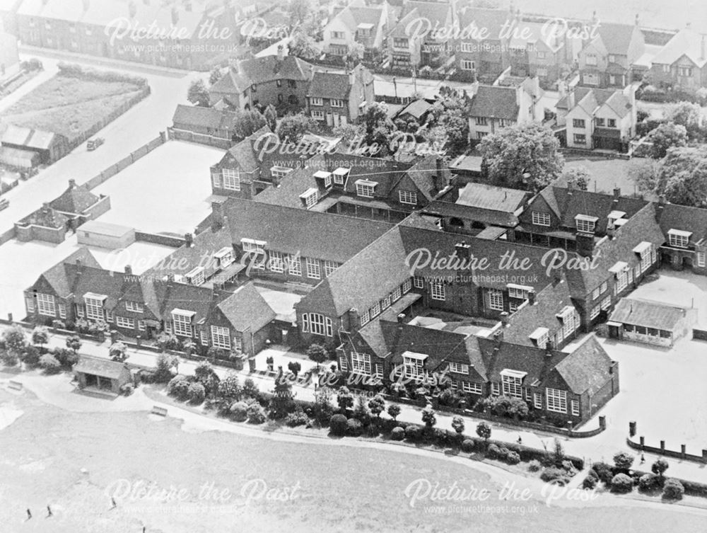 Aerial view of Ripley County Infants and Junior Schools