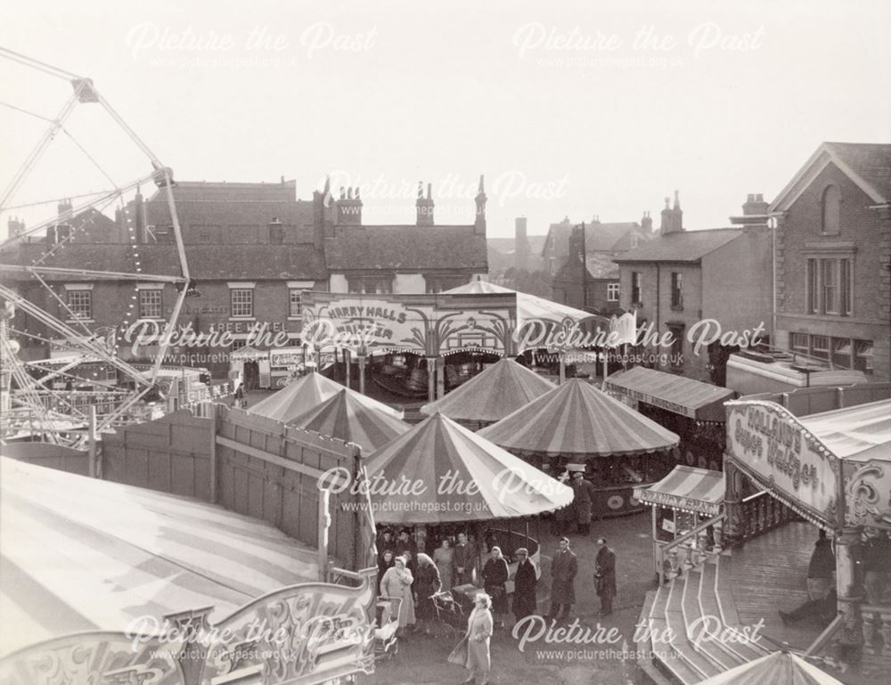 Ripley Fair, Market Place, Ripley, 1956