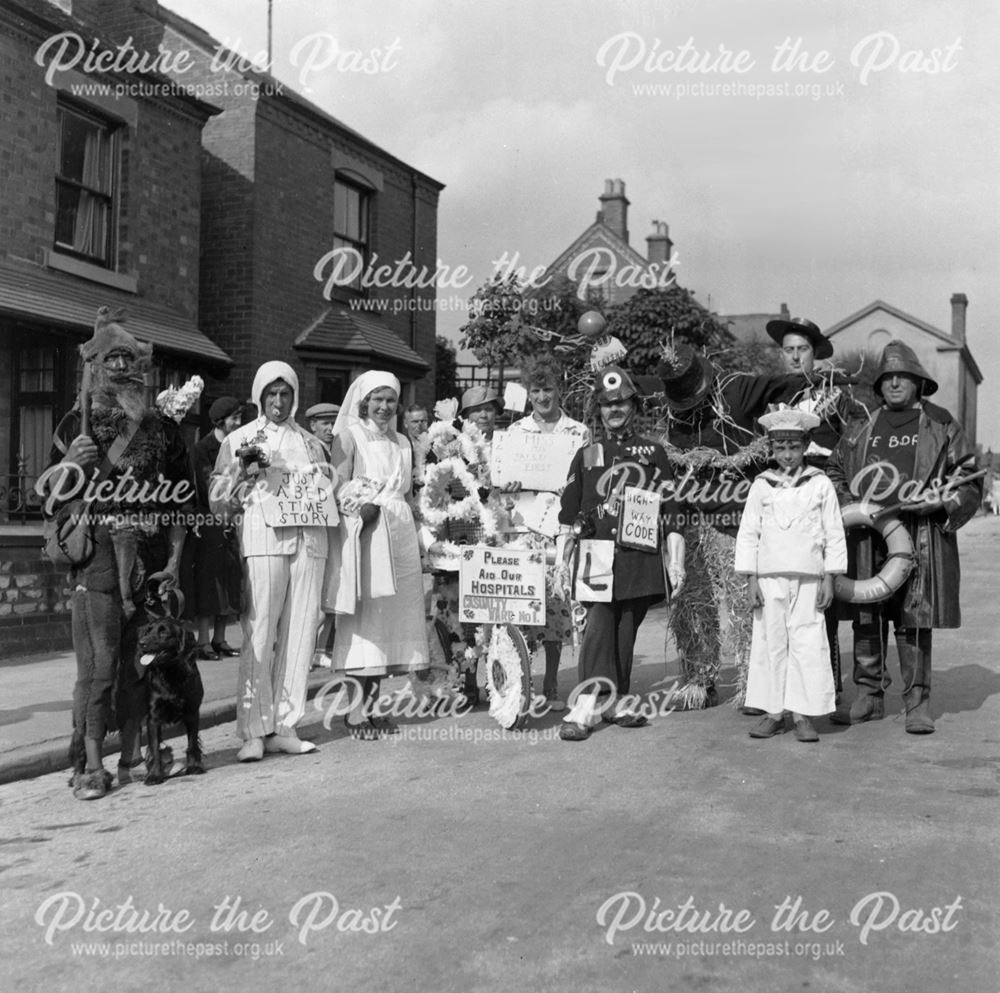 Ripley Carnival, High Street?, Ripley, 1936