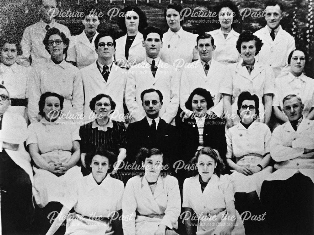 Butterley Company, Doctors and Nursing Staff, Ripley, 1945