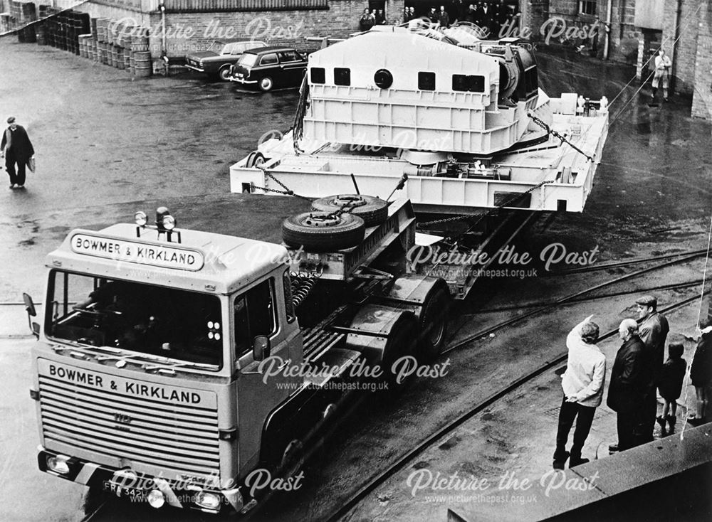 Crane Leaving Butterley for B.S.C. Lackenby Works, Teeside, c 1971