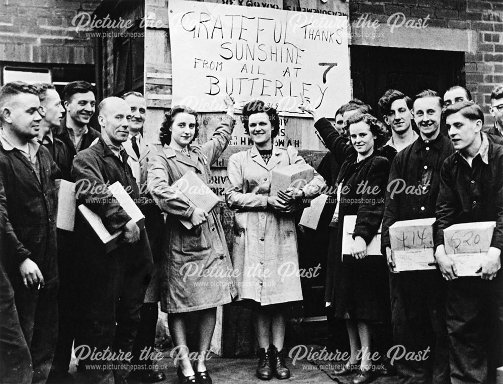 Distribution of Sunshine Food parcels, 1945