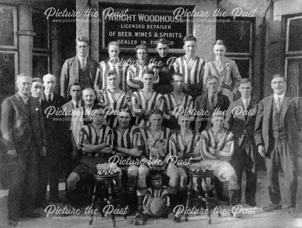 Hartshay Rovers Champion Football Team, Ripley, 1935-36