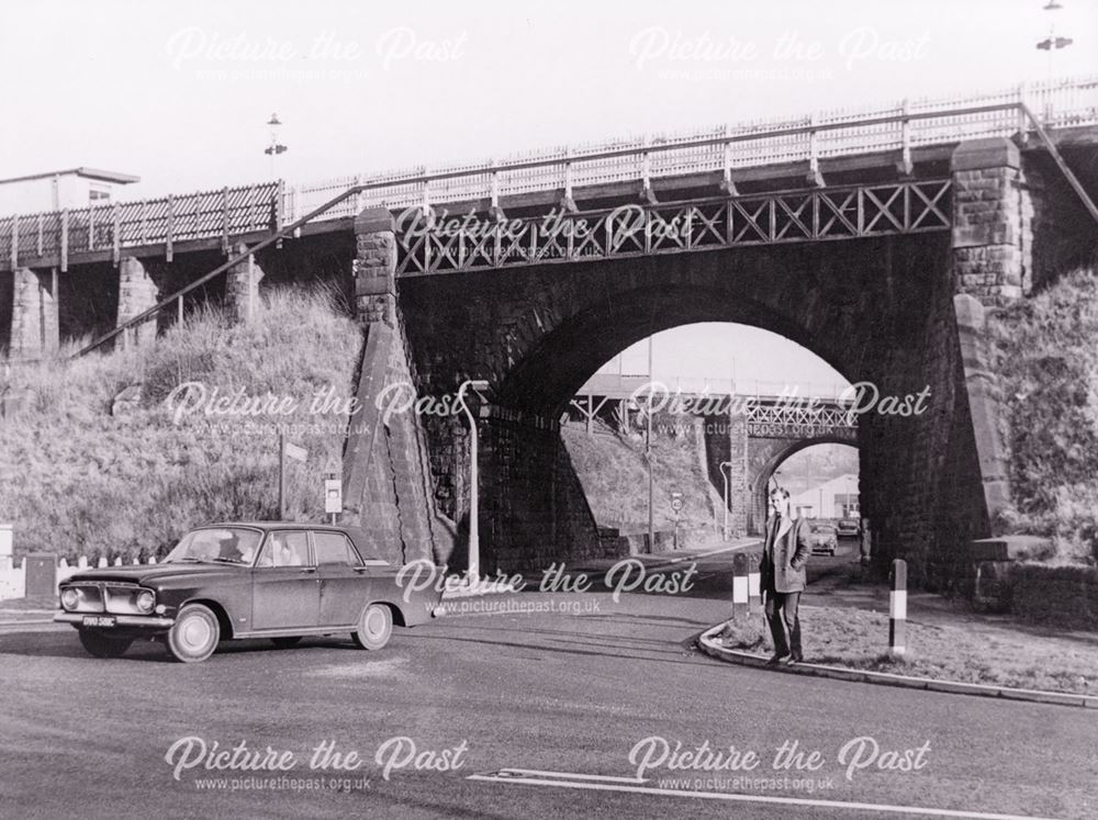 The Two Ambergate Bridges, c 1962