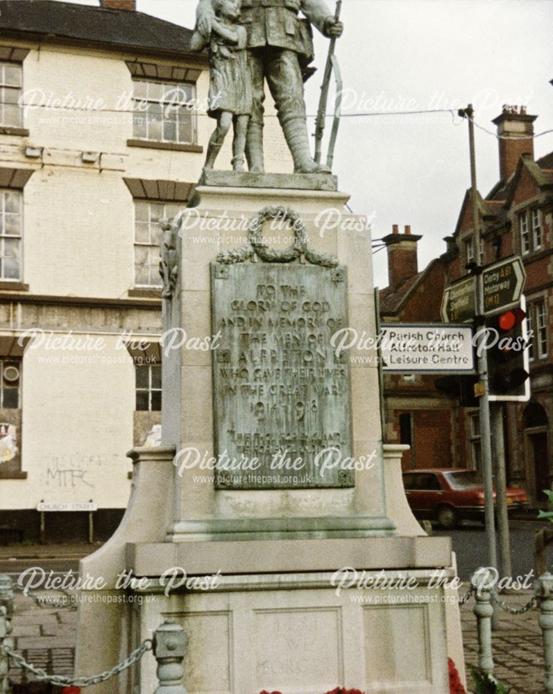 War Memorial, Old Market Place, Alfreton, 1987