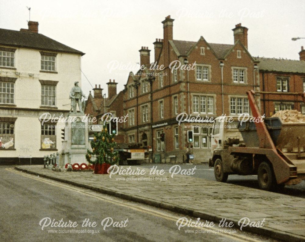 War Memorial, Old Market Place, Alfreton, 1987