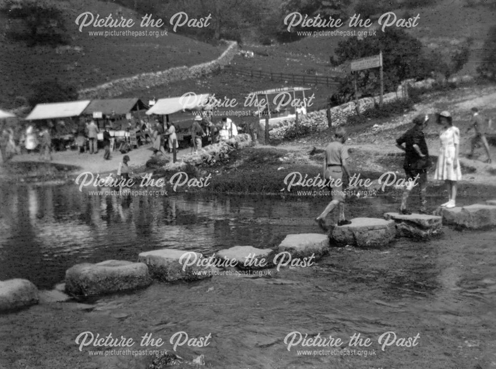 The Stepping Stones, Dovedale, 1950s
