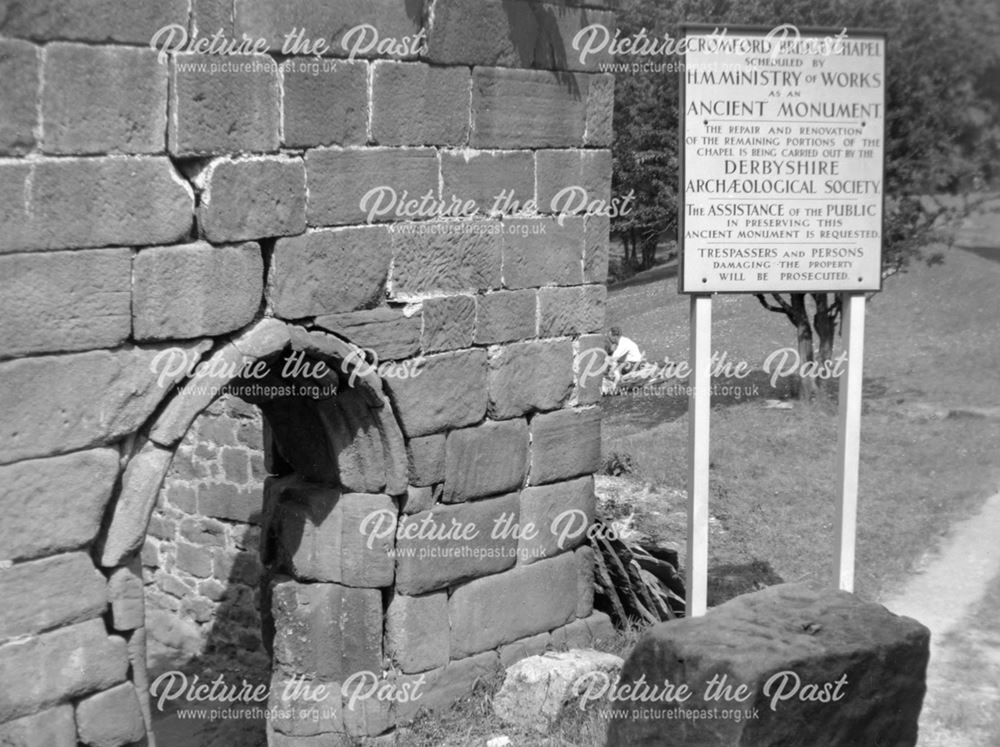 The Bridge Chapel and Sign, Cromford Bridge, Cromford