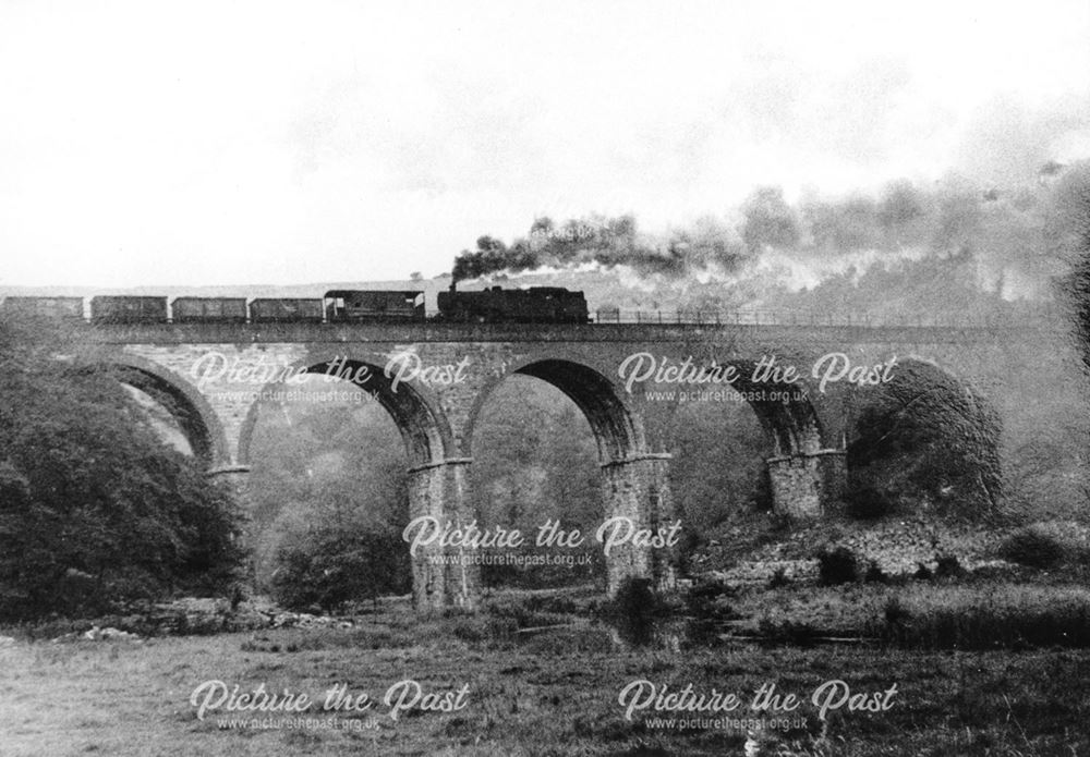 Steam Train on the Viaduct, Monsal Dale, Derbyshire