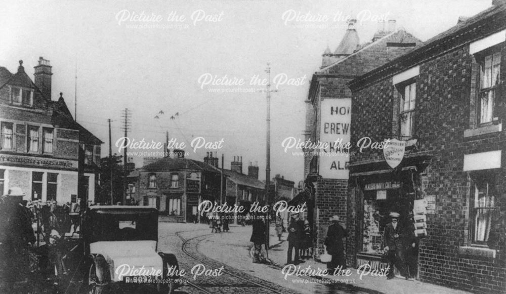 Nottingham Road into Co-Op Square, c 1930s