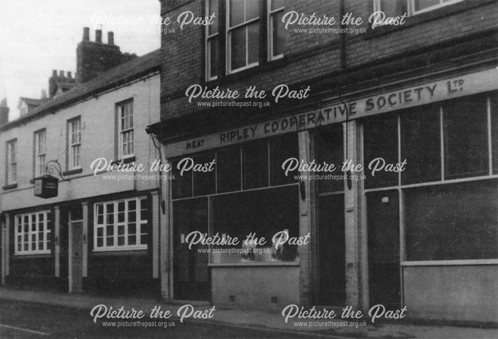 Co-Op Fish Shop and Cross-Keys Public House, 1950s