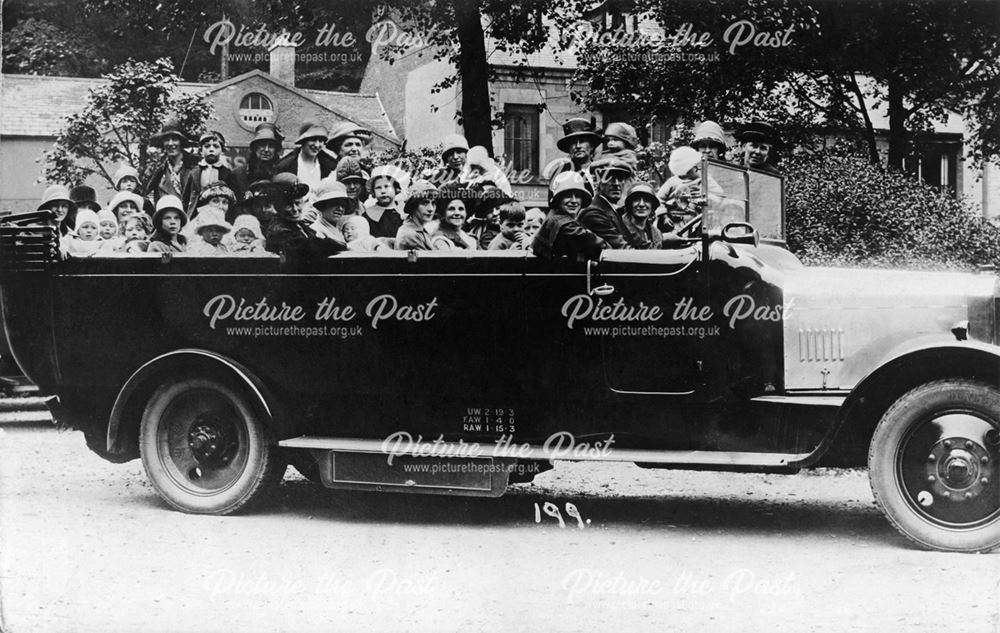 Riddings Babies Welfare Charabanc Outing, Riddings, 1920s