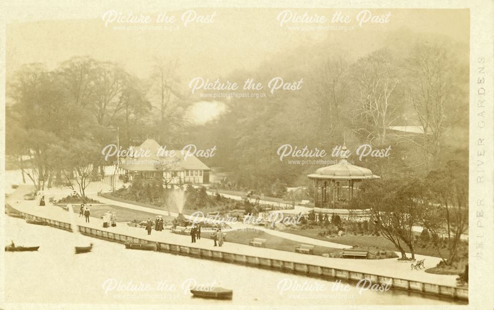 The River Gardens Belper,  c 1907