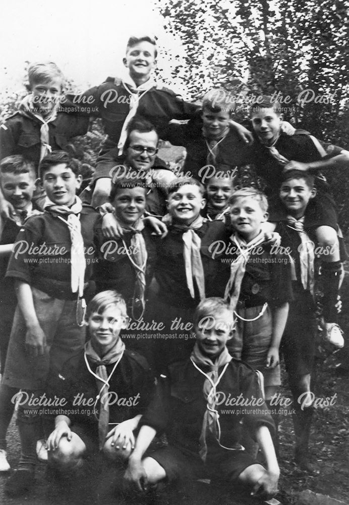 9th Belper Scout Troop, St Mark's churchyard, Openwoodgate, Belper, 1942