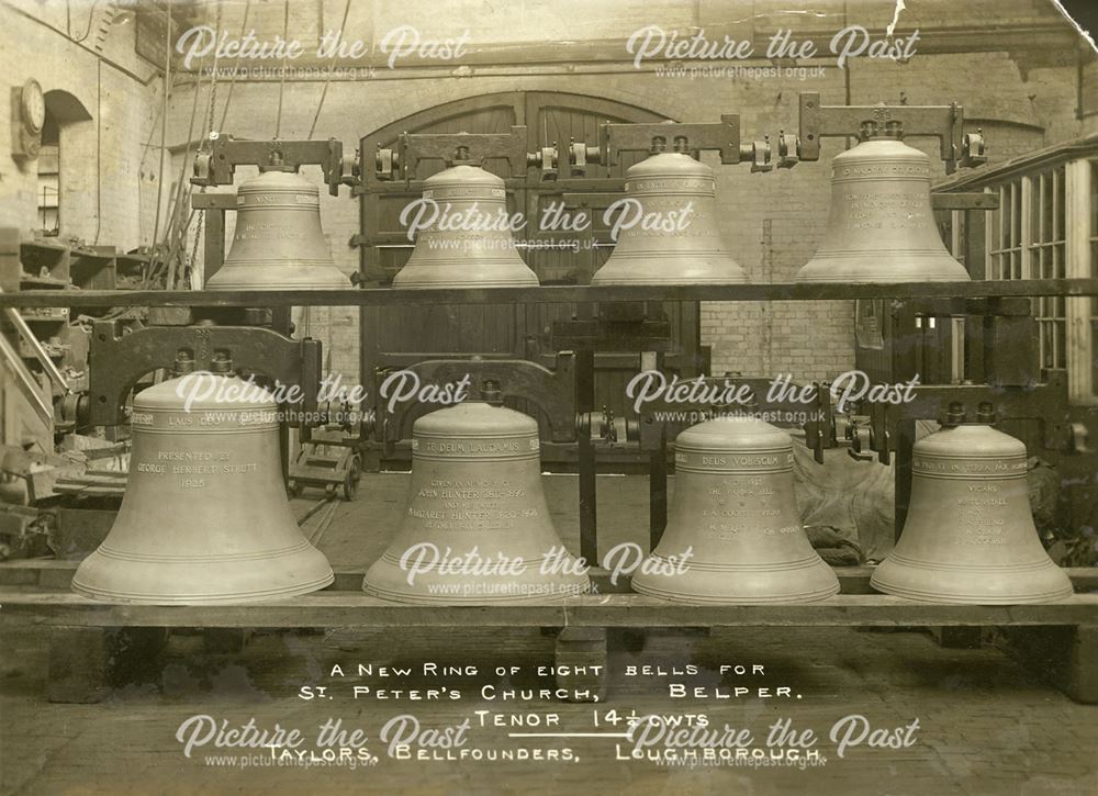 New Ring of Eight Bells for St. Peter's Church, Belper, 1925