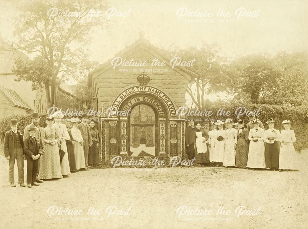 Well Dressing at unknown location, c 1890