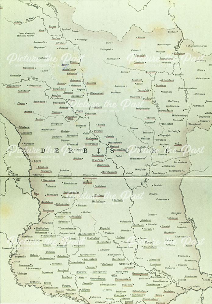 Domesday Map of Derbyshire (VCH)