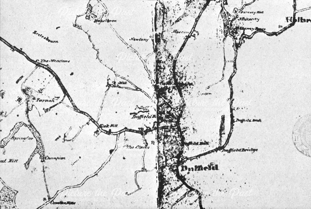 OS Map of Duffield, 1837 (2 inch scale)