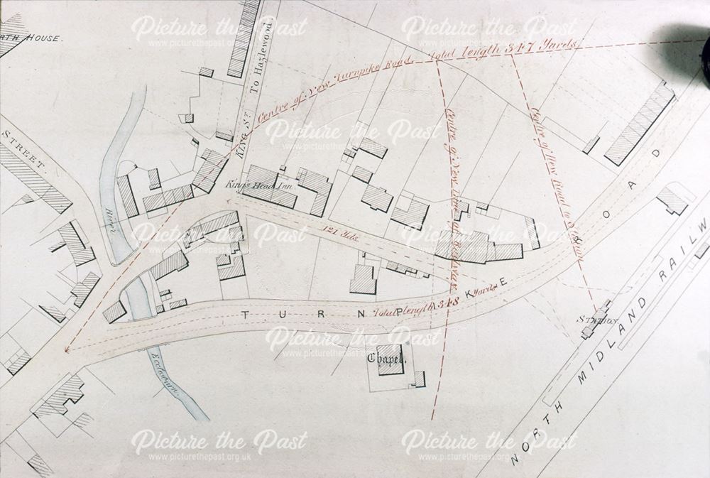 Centre of Duffield after Main Line, post 1840