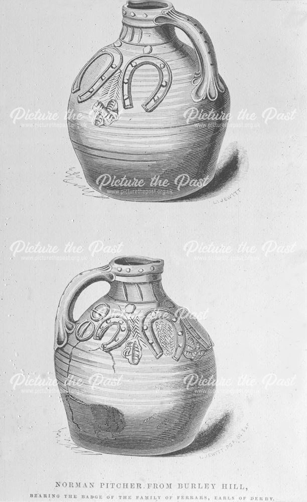 Jewitt's Engraving of Norman Pottery, Duffield, 1862