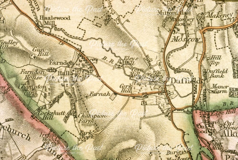 Duffield Ordenence Survey Map of 1836