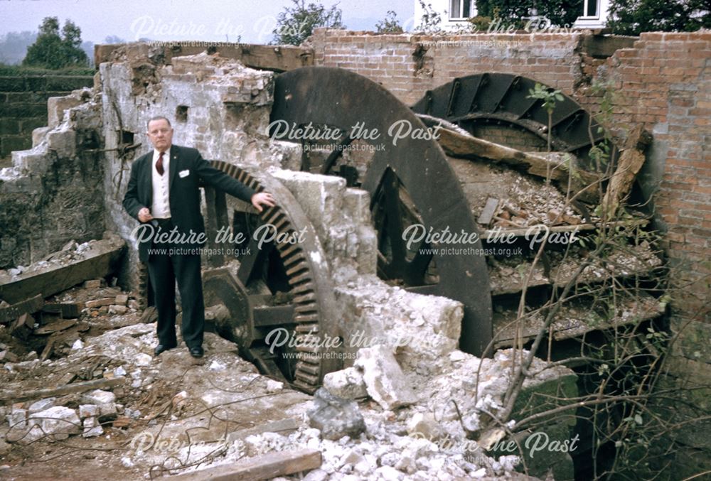 Demolition of Middle Mill, Duffield, 1961